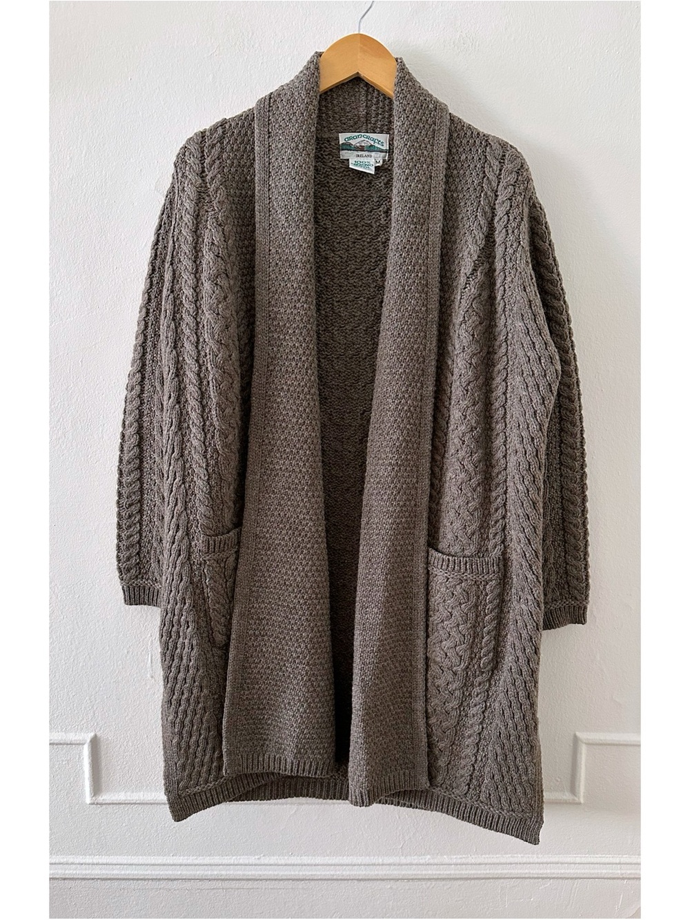Aran Crafts Merino Wool Cardigan - Picture 2 of 4